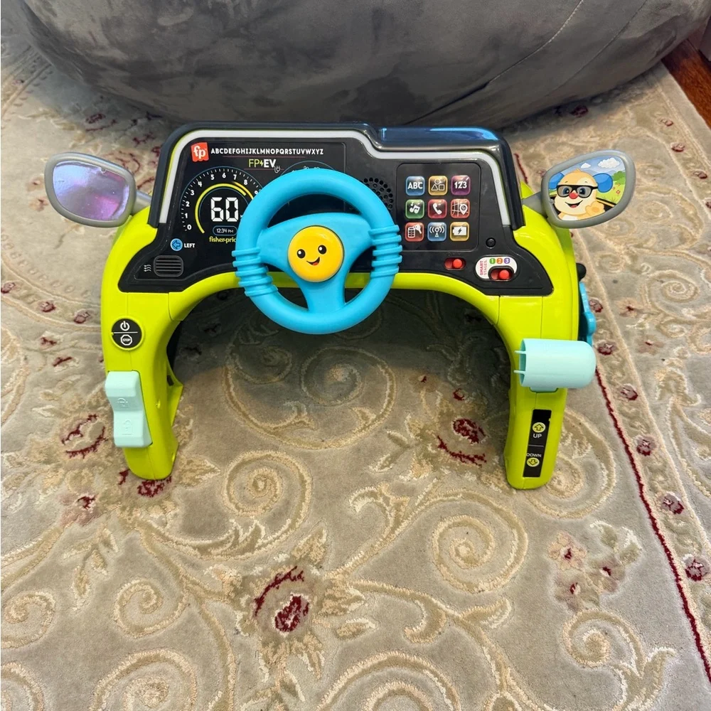 Fisher-Price Smiling Green and Blue learning toy